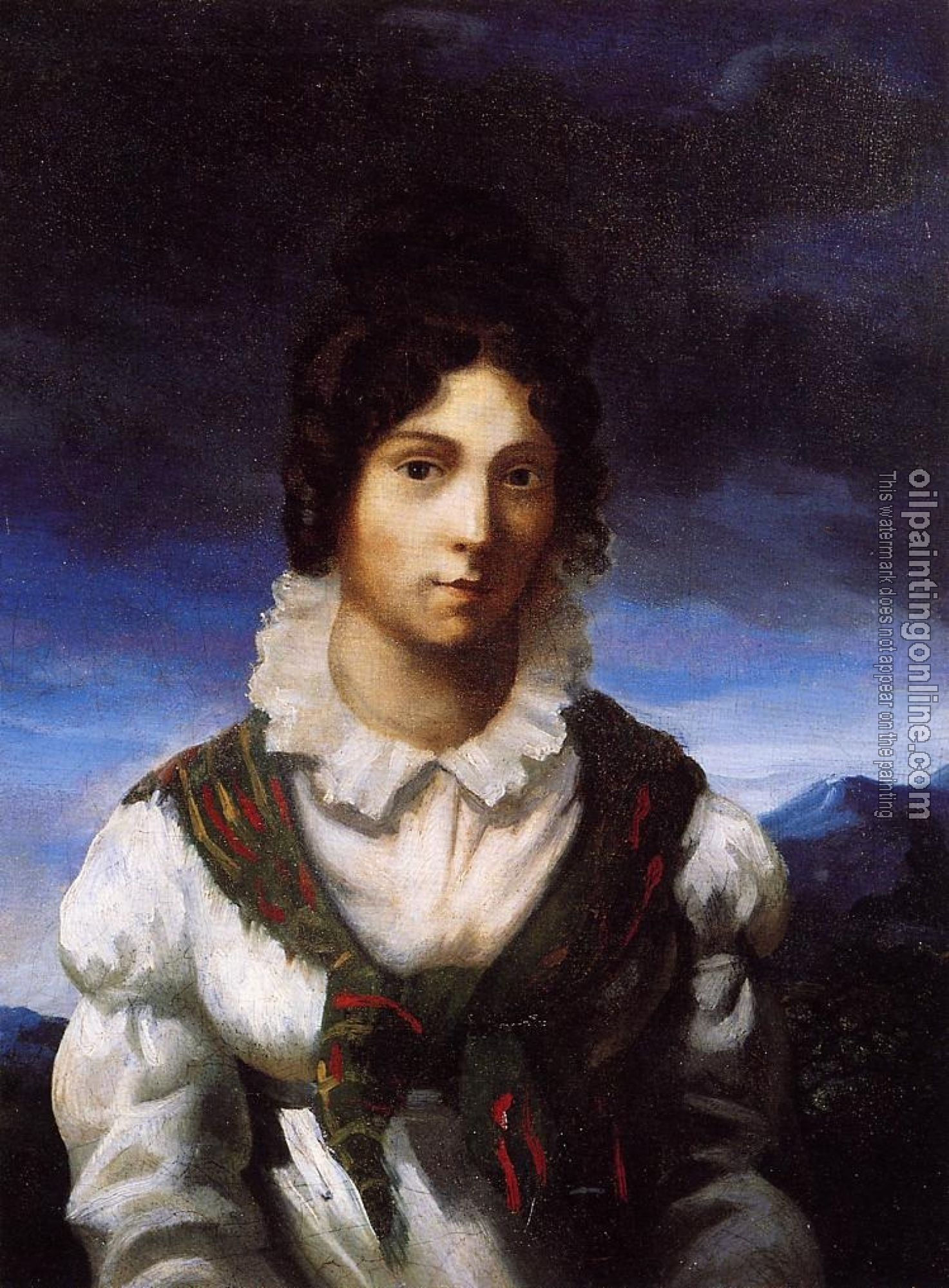 Gericault, Theodore - Portrait of a Young Woman
